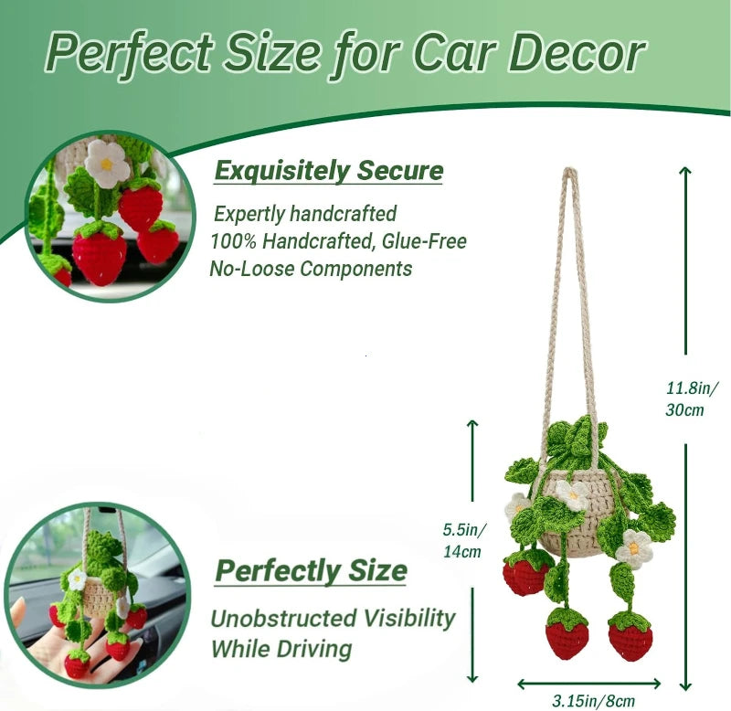Car Plant Crochet Hanging Basket