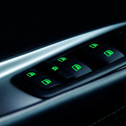 Car Window Button Luminous Sticker
