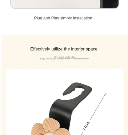 Hooks Car Clips Seat Headrest Organizer