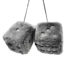 Fuzzy Dice for Car Mirror