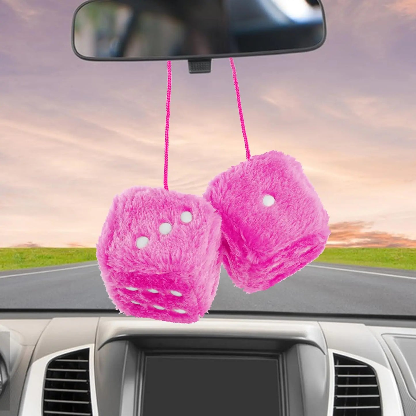 Fuzzy Dice for Car Mirror