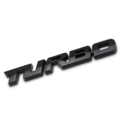 3D Turbocharged Metal Badge