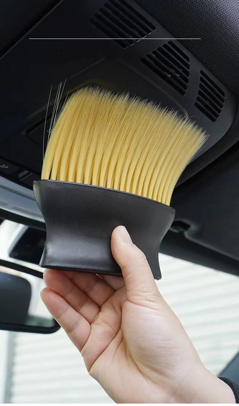 Car interior sweeping dust soft brush