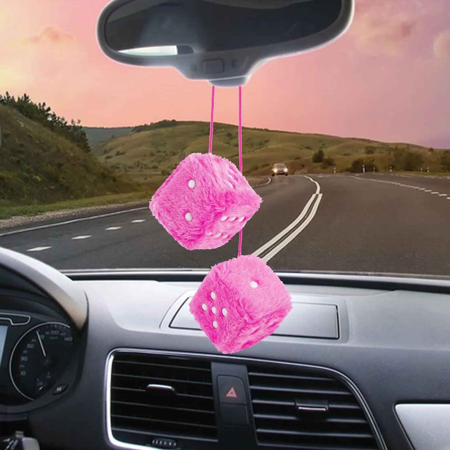 Fuzzy Dice for Car Mirror