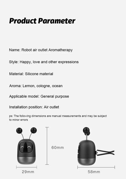 Robot Fragrance Car Air Vent