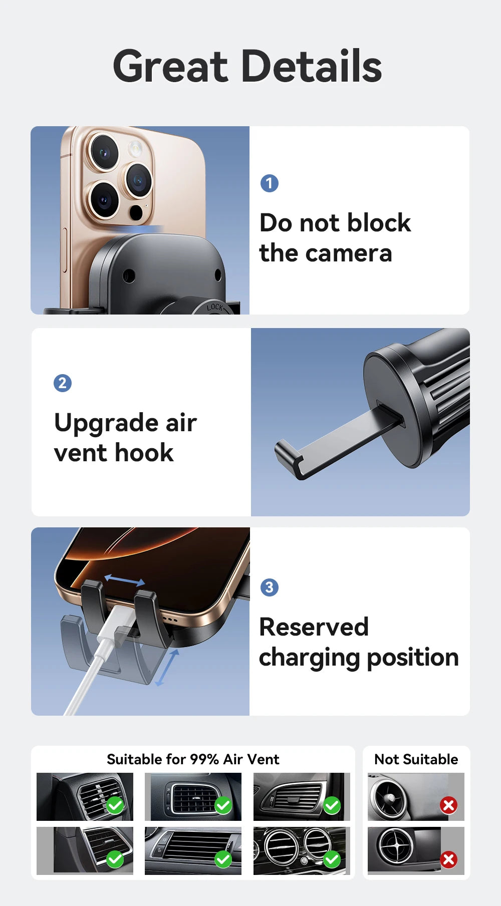 Joyroom 360° Rotation Car Phone Holder