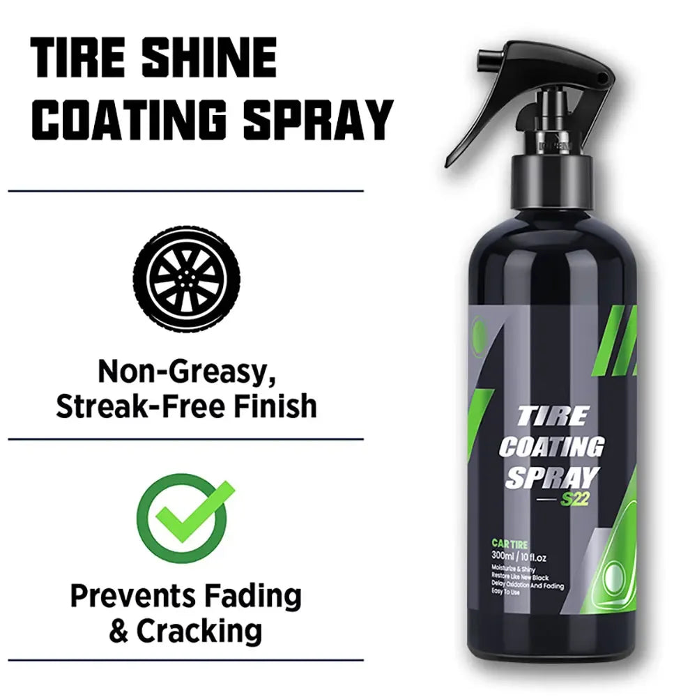 S22 Black Tire Ceramic Coating Spray