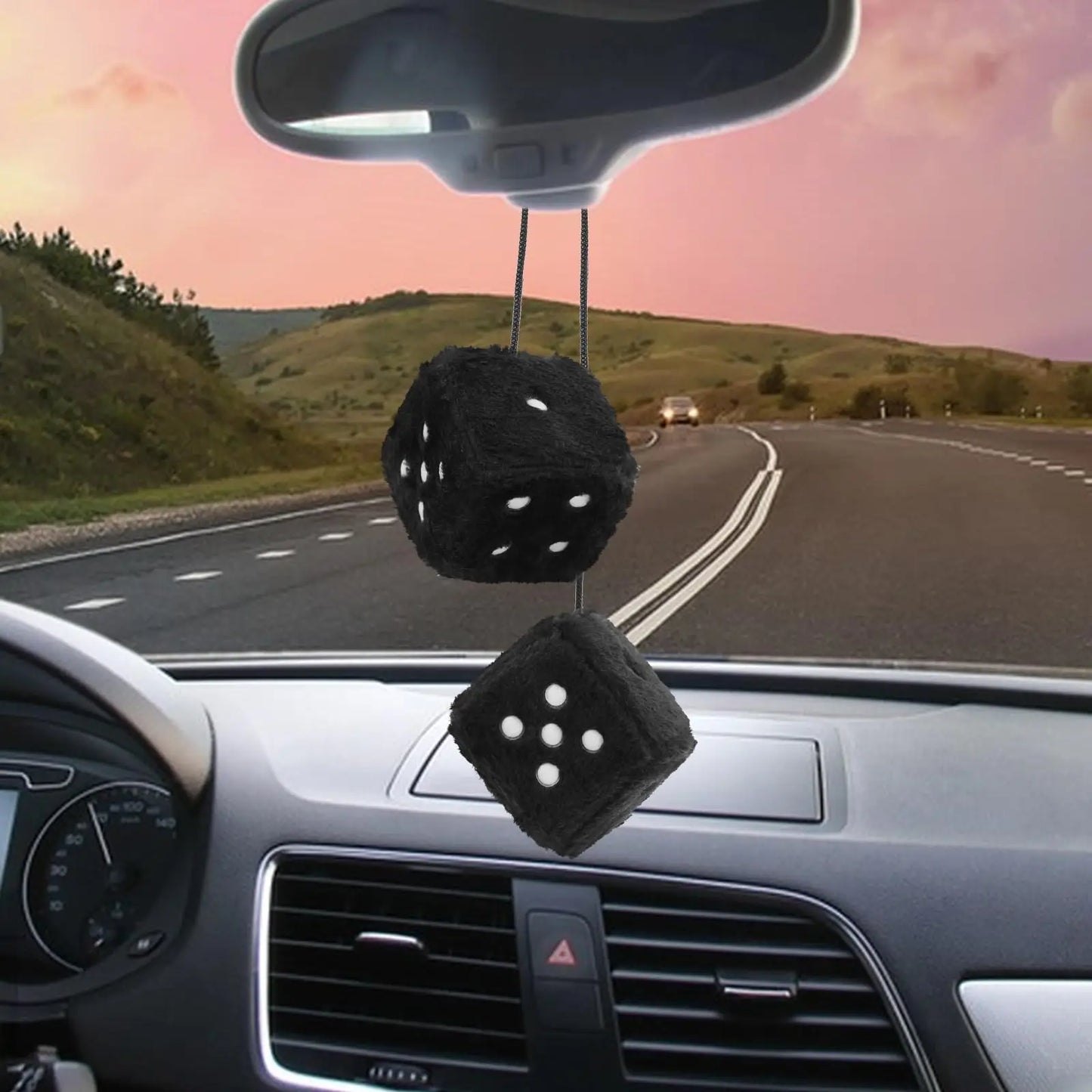 Fuzzy Dice for Car Mirror